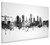 Plymouth England Skyline Cityscape Box Canvas