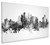 Doha Qatar Skyline Cityscape Box Canvas
