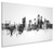 Winston-Salem North Carolina Skyline Cityscape Box Canvas