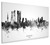 Madrid Spain Skyline Cityscape Box Canvas