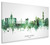 Hong Kong China Skyline Cityscape Box Canvas