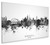 Newcastle England Skyline Cityscape Box Canvas