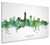 Cleveland Ohio Skyline Cityscape Box Canvas
