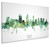 Perth Australia Skyline Cityscape Box Canvas