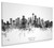 Seattle Washington Skyline Cityscape Box Canvas