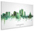 Cedar Rapids Iowa Skyline Cityscape Box Canvas