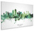 San Diego California Skyline Cityscape Box Canvas