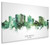 San Mateo California Skyline Cityscape Box Canvas