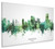 Swansea Wales Skyline Cityscape Box Canvas