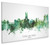 Stoke-on-Trent England Skyline Cityscape Box Canvas