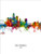 Des Moines Iowa Skyline Cityscape Poster Art Print