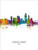 Corpus Christi Texas Skyline Cityscape Poster Art Print