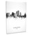 Cedar Rapids Iowa Skyline Cityscape Box Canvas