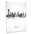 Jersey City New Jersey Skyline Cityscape Box Canvas