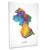 Guyana Map Box Canvas