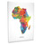 Africa Map Box Canvas
