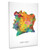 Ivory Coast Map Box Canvas