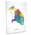 Barbuda Map Box Canvas