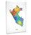 Peru Map Box Canvas