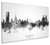 Halmstad Sweden Skyline Cityscape Box Canvas