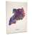 Ukraine Map Box Canvas