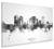 Norfolk Virginia Skyline Cityscape Box Canvas