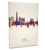 Seoul South Korea Skyline Cityscape Box Canvas