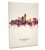 Indianapolis Indiana Skyline Cityscape Box Canvas