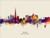 Dubai United Arab Emirates Skyline Cityscape Poster Art Print