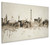 Prague Czech Republic Skyline Cityscape Box Canvas