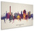 Northampton England Skyline Cityscape Box Canvas