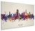 Rostock Deutschland Skyline Cityscape Box Canvas