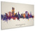 Wolverhampton England Skyline Cityscape Box Canvas