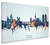 Prague Czech Republic Skyline Cityscape Box Canvas