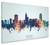 Raleigh North Carolina Skyline Cityscape Box Canvas
