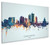 Cedar Rapids Iowa Skyline Cityscape Box Canvas