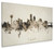 Canterbury England Skyline Cityscape Box Canvas