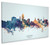 Lansing Michigan Skyline Cityscape Box Canvas