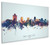 Salt Lake City Utah Skyline Cityscape Box Canvas