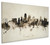 Charlotte North Carolina Skyline Cityscape Box Canvas