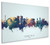 Cedar Falls Iowa Skyline Cityscape Box Canvas