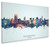 Poughkeepsie New York Skyline Cityscape Box Canvas