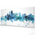 Portland Oregon Skyline Cityscape PANORAMIC Box Canvas