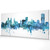 Buffalo New York Skyline Cityscape PANORAMIC Box Canvas