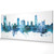 New Haven Connecticut Skyline Cityscape PANORAMIC Box Canvas