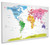 Children World Map Box Canvas