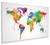 World Map Box Canvas