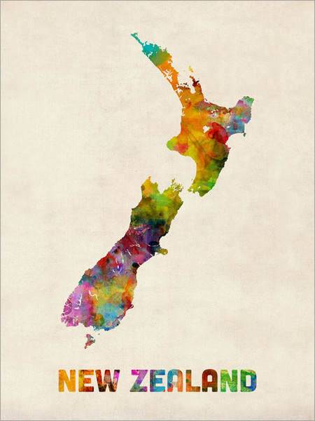New Zealand Poster Art Print