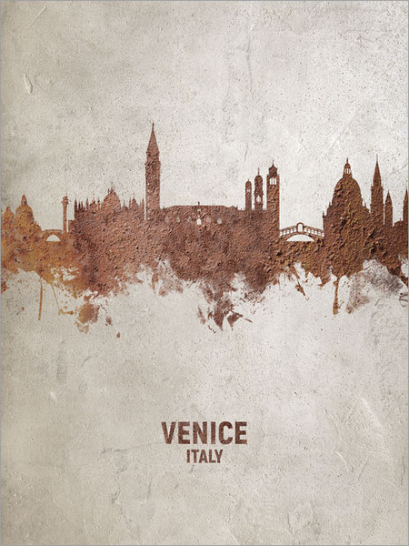 Venice Italy Skyline Cityscape Poster Art Print