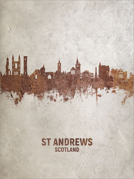 St Andrews Scotland Skyline Cityscape Poster Art Print